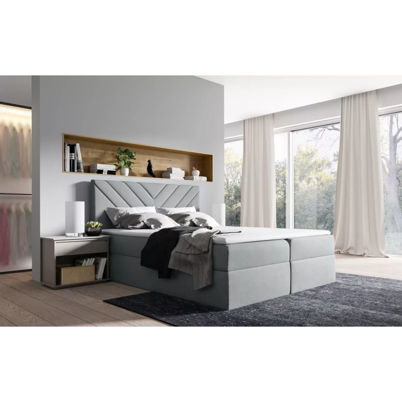 Continental-Bett IVANA 6 – 120 x 220 cm, grau + GRATIS Matratzenauflage