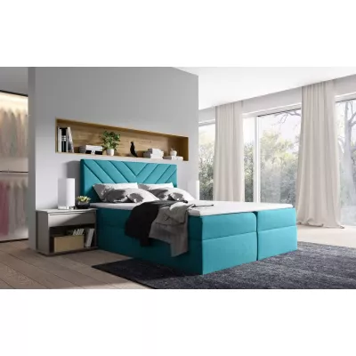 Continental-Bett IVANA 6 – 120 x 220 cm, blau + GRATIS Matratzenauflage