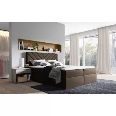 Continental-Bett IVANA 6 – 120 x 220 cm, braun + GRATIS Matratzenauflage