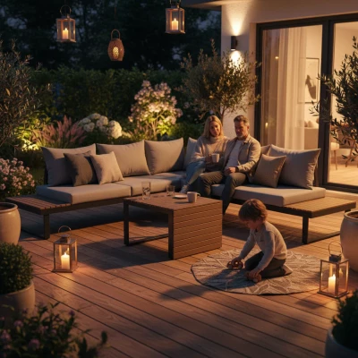 Gartenmöbelset DOREV - grau
