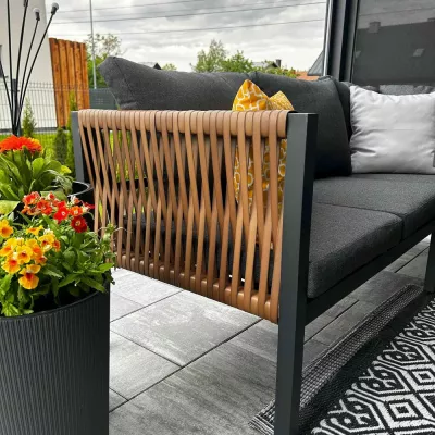 Garteneckset LUCIO - grau