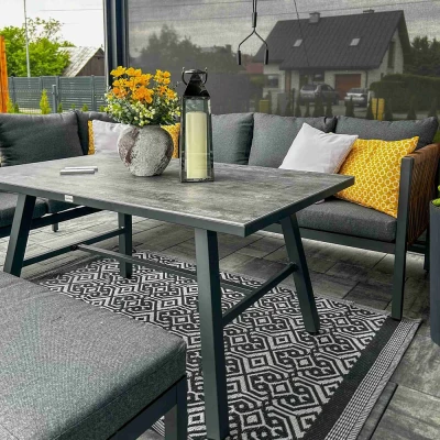 Garteneckset LUCIO - grau