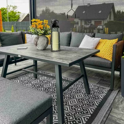 Garteneckset LUCIO - grau
