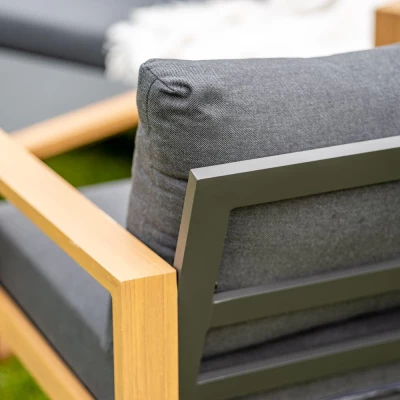 Gartenmöbelset ZENTO – Anthrazit/Braun