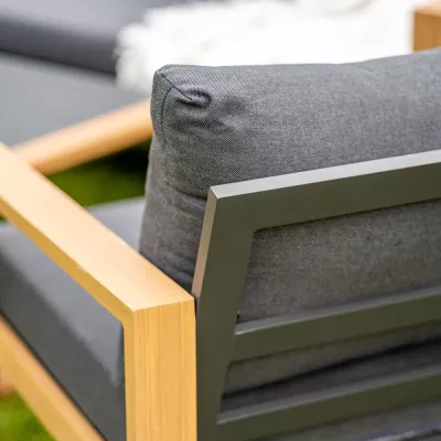 Gartenmöbelset ZENTO – Anthrazit/Braun