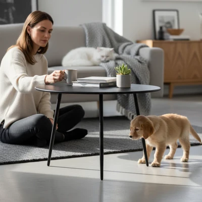 Metalltisch SORELLI - grau