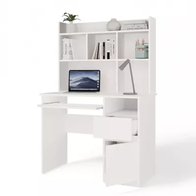 PC-Schreibtisch mit Erweiterung OZARK – mattweiß, rechts