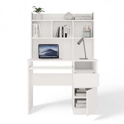 PC-Schreibtisch mit Erweiterung OZARK – mattweiß, rechts