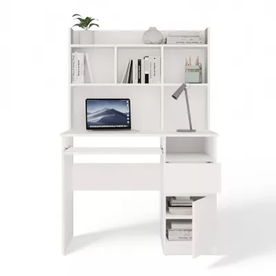 PC-Schreibtisch mit Erweiterung OZARK – mattweiß, rechts