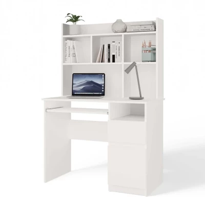 PC-Schreibtisch mit Erweiterung OZARK – mattweiß, rechts