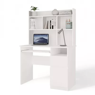 PC-Schreibtisch mit Erweiterung OZARK – mattweiß, rechts