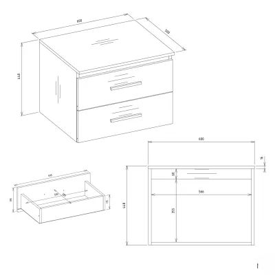 Unterschrank HAVO - weiß