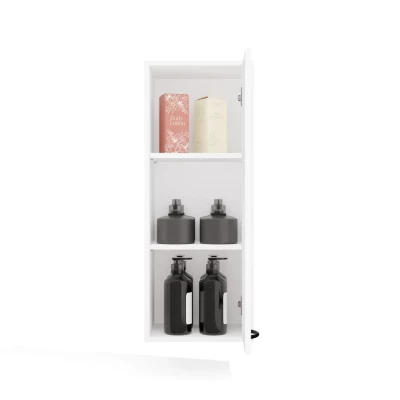 Schmaler Schmaler Badschrank LUCENZA - weiß