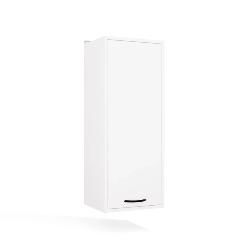 Schmaler Schmaler Badschrank LUCENZA - weiß