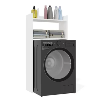 Badezimmerschrank über der Waschmaschine LUCENZA - weiß