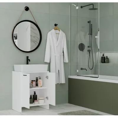 Badezimmerschrank unter dem Waschbecken LUCENZA - weiß