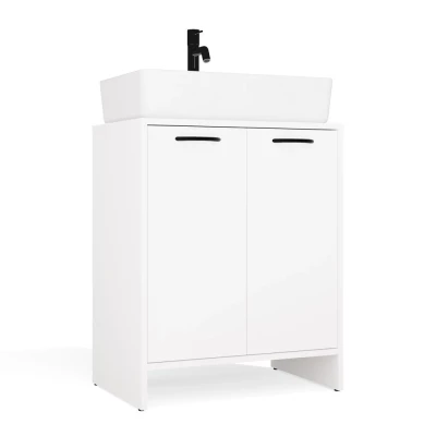 Badezimmerschrank unter dem Waschbecken LUCENZA - weiß