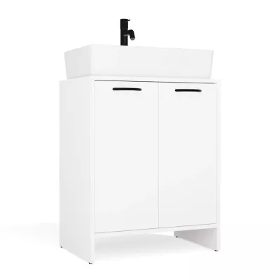 Badezimmerschrank unter dem Waschbecken LUCENZA - weiß