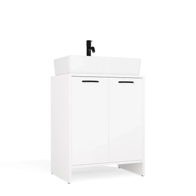 Badezimmerschrank unter dem Waschbecken LUCENZA - weiß