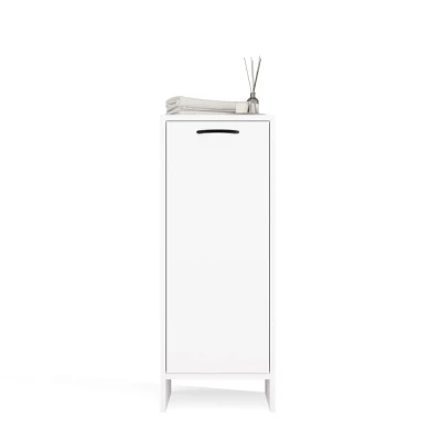 Schmaler Badezimmerschrank LUCENZA - weiß