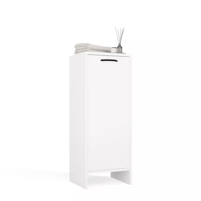 Schmaler Badezimmerschrank LUCENZA - weiß