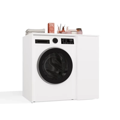 Schrank über der Waschmaschine mit Regalen MARGO - weiß