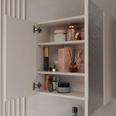 Badezimmerschrank mit Spiegel MARGO - Kaschmir