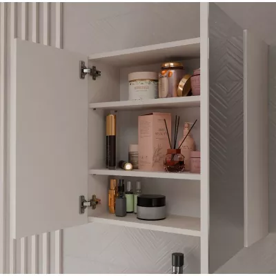 Badezimmerschrank mit Spiegel MARGO - Kaschmir