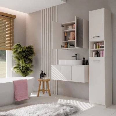 Badezimmerschrank mit Spiegel MARGO - Kaschmir