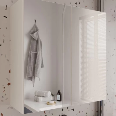 Badezimmerschrank mit Spiegel MARGO - Kaschmir