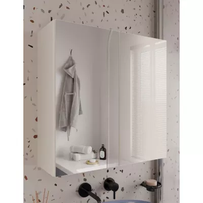 Badezimmerschrank mit Spiegel MARGO - Kaschmir