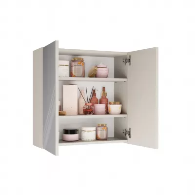 Badezimmerschrank mit Spiegel MARGO - Kaschmir