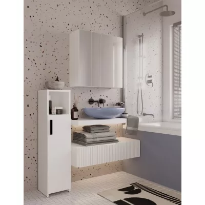 Badezimmerschrank mit Spiegel MARGO - weiß