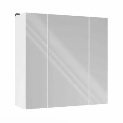 Badezimmerschrank mit Spiegel MARGO - weiß