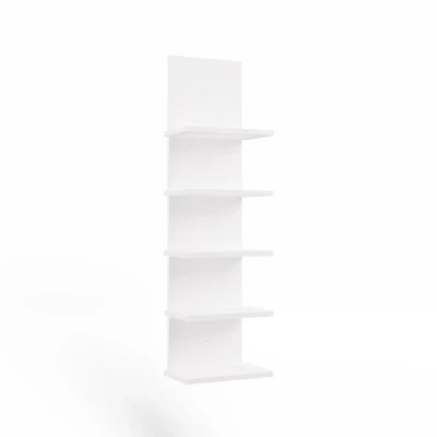 Schmale Bücherregal ZANTARA - weiß