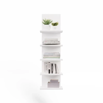 Schmale Bücherregal ZANTARA - weiß