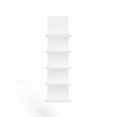 Schmale Bücherregal ZANTARA - weiß