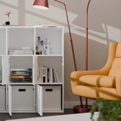 Büroregalsystem RAINIS – weiß