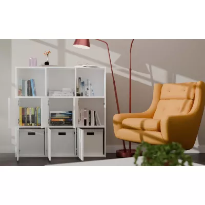 Büroregalsystem RAINIS – weiß
