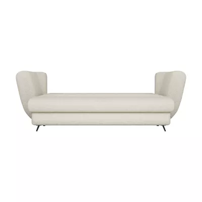 Dreisitzer-Schlafsofa ZENO – beige / schwarze Beine