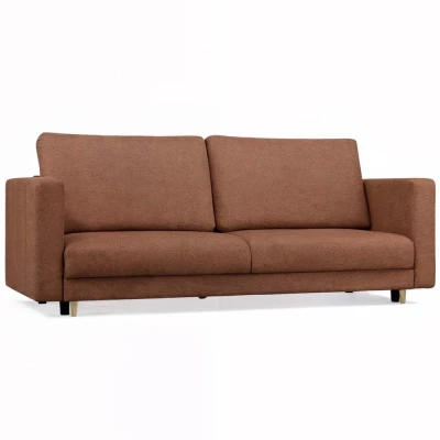 Dreisitzer-Schlafsofa DELVO - braun