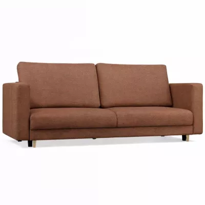 Dreisitzer-Schlafsofa DELVO - braun