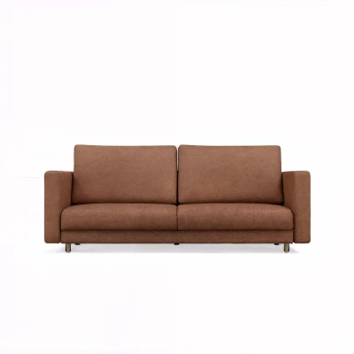 Dreisitzer-Schlafsofa DELVO - braun