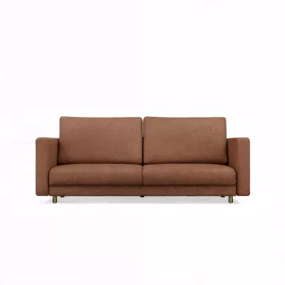 Dreisitzer-Schlafsofa DELVO - braun