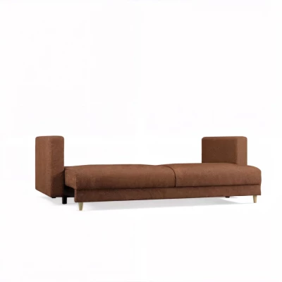 Dreisitzer-Schlafsofa DELVO - braun