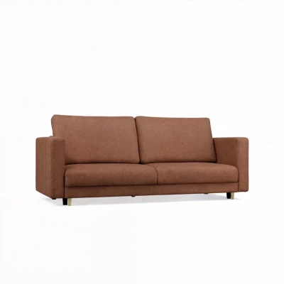 Dreisitzer-Schlafsofa DELVO - braun