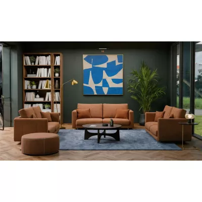 Dreisitzer-Schlafsofa DELVO - braun