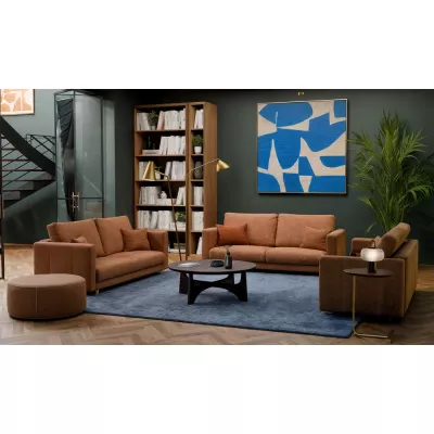 Dreisitzer-Schlafsofa DELVO - braun