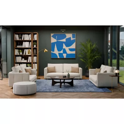 Dreisitzer-Schlafsofa DELVO – beige