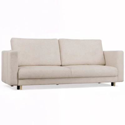 Dreisitzer-Schlafsofa DELVO – beige